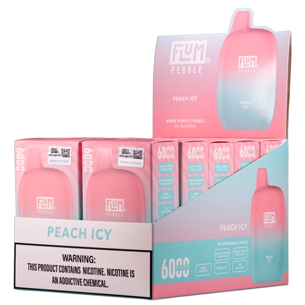 Peach Icy FLUM Pebble